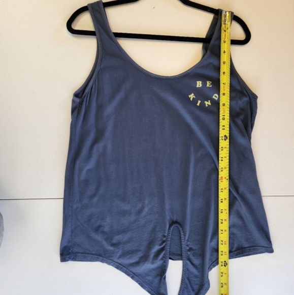 Good hYOUman Renley Be Kind Blue Tank Top Cotton Modal Sustainable Athleisure - Picture 9 of 9